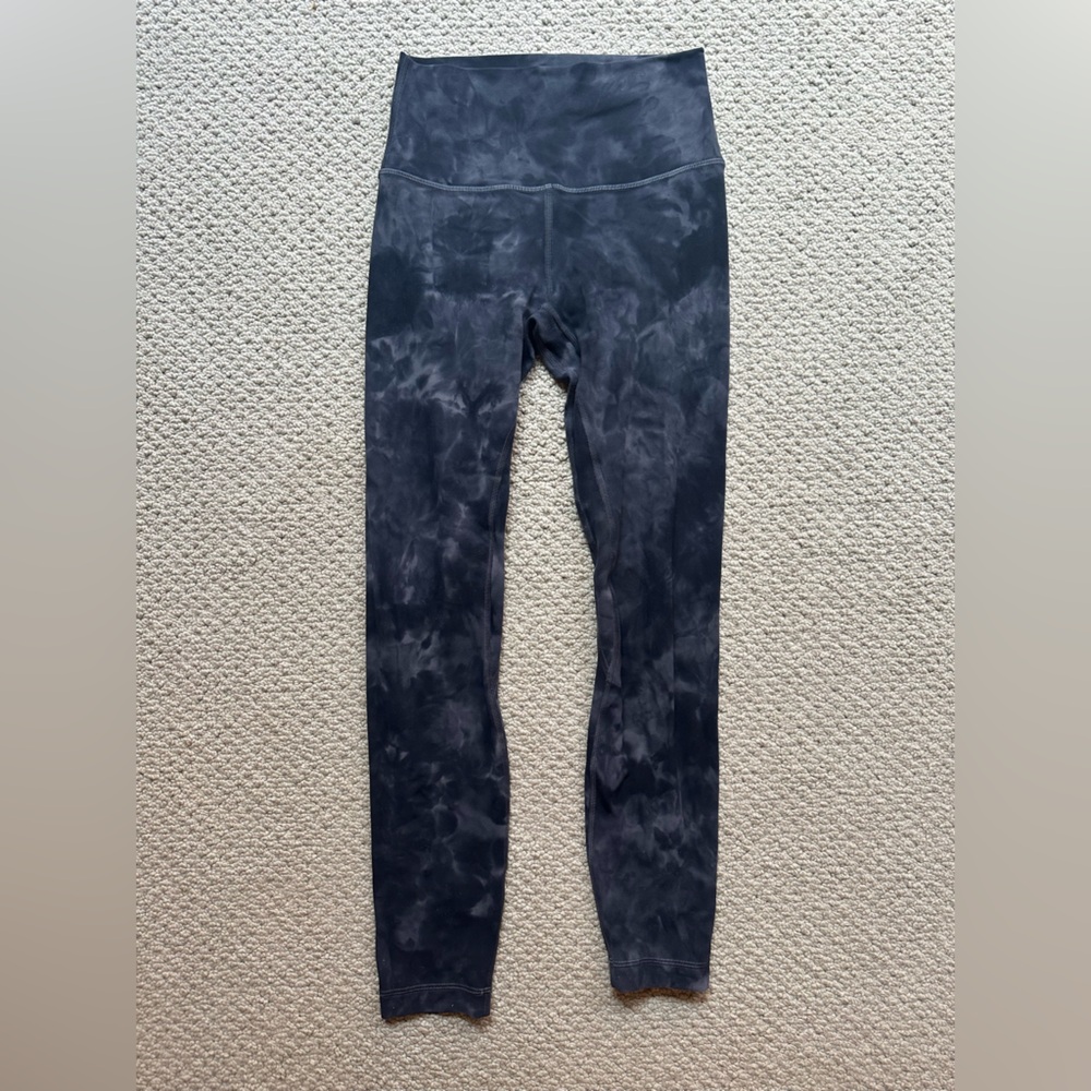 Lululemon Black Tie-Dye Align Leggings